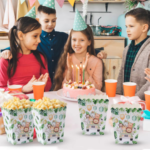 Cajas <span class=keywords><strong>de</strong></span> Palomitas Personalizadas con Diseño <span class=keywords><strong>de</strong></span> Zoológico, Caja <span class=keywords><strong>de</strong></span> Papel para Fiestas <span class=keywords><strong>de</strong></span> Cumpleaños con Temática <span class=keywords><strong>de</strong></span> <span class=keywords><strong>la</strong></span> Selva, Recuerdos para Cine - Product Image 4