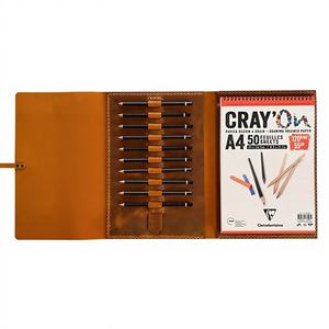 Cadeau d'entreprise, couverture de carnet A5 en cuir véritable, étui anti-odeur, protection robuste, rechargeable, organisateur multifonction - Product Image 1