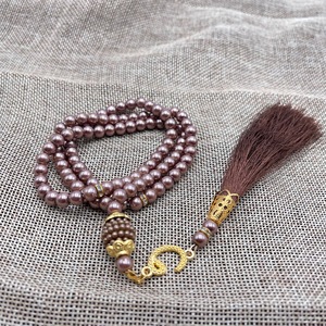 Vente en gros de 99 perles de 6 mm en verre, pendentif TASBIH, style islamique, perles de prière, Moyen-Orient, Misbaha, Sibha, chapelet musulman - Product Image 6