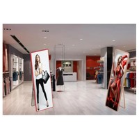 Totem publicitaire d'intérieur HD P1.86 P2 écran led portable Super Slim Digital Advertising Player Poster écran LED Display Screen