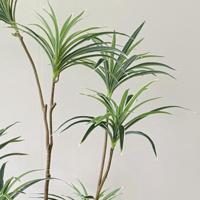 Plante artificielle en pot en plastique Silver Edge Spider Plant pour la décoration de la maison, du bureau et du jardin, plantes artificielles, verdure