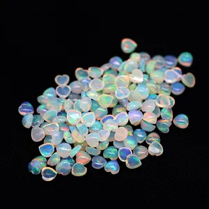 SGARIT Jewelry Wholesale Manufacturer 5*5mm 6*6mm Heart Cut Loose Fancy Opal Natural Gemstone Faceted Beads