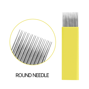 Aiguille de microblading jetable pour maquillage permanent 0,35 mm, stylo manuel pour tatouage des sourcils, kit d'aiguilles pour pigments PMU à utiliser sur la peau - Product Image 2