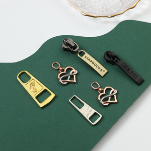Custom Metal Zipper Sliders With Logo Bag <b>Puller</b> Auto Lock Durable Luxury Style For Bags - Product Image 6