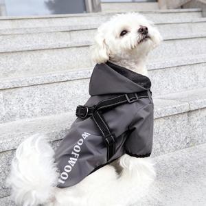 Yağmurlu gün evcil köpek kıyafeti yağmur ceket su geçirmez köpek yelek göğüs geri köpek yağmurluk yansıtıcı - Product Image 5