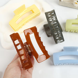 กิ๊บติดผมเด็กแบบหนา ขนาด 10 ซม. สีพื้น อะคริลิคแบบด้าน บรรจุภัณฑ์กล่อง ขายส่ง - Product Image 2