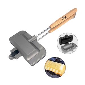 Custom Logo Sandwich Maker, Double Sided Frying Pan, Flip Grill Pan for Breakfast Pancakes Hot Dog <b>Toaster</b> - Product Image 2