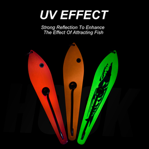 TGD Best 99 #   Cuillère de pêche à la traîne en métal, leurre de pêche type drone, <span class=keywords><strong>hameçon</strong></span> simple, divers types, acier inoxydable 316 - Product Image 6