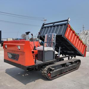 Camion benne sur chenilles de 3 tonnes avec chenilles en caoutchouc pour le transport en ingénierie, l'agriculture, la montagne et la manutention de matériaux lourds - Product Image 5