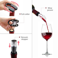 Ensemble d'accessoires de cuisine, cadeau pour hommes et femmes, Gadget tendance, ouvre-bouteille électronique, tire-bouchon à vin, Kit d'outils Rechargeable