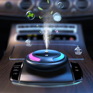 Difusor de Aroma Eléctrico Moderno de Lujo para Auto, Perfume Líquido para Coche, Botella con Alimentación USB, Aleación de Zinc, Aceites Esenciales - Product Image 1