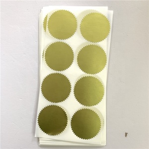 Wafer certificato oro personalizzato sigilla etichette busta pacchetto sigilli adesivo - Product Image 4