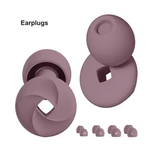 Waterproof Sound Insulation Anti Noise Snore Reusable Acoustic Sleep Sleeping Earplugs Noise Reduction