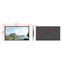 Frameless 40 pollici telaio stretto montaggio a parete Android schermo LCD pubblicità giocatori all'ingrosso CMS SDK 1080P/2K/ad alta velocità HD 4K
