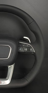 พวงมาลัย <span class=keywords><strong>Audi</strong></span> S-Line แบบฐานแบน คาร์บอนไฟเบอร์ หุ้มหนัง ดีไซน์แบบเจาะรู ใช้ได้กับ <span class=keywords><strong>Audi</strong></span> A3/A4/A5/A6/A7/Q3/Q5/Q7/R8/S/<span class=keywords><strong>RS</strong></span> - Product Image 6