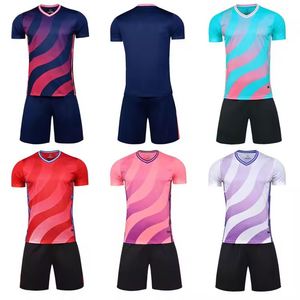 Maillot de football personnalisé en polyester à séchage rapide de haute qualité, avec logo imprimé par transfert thermique sur le devant, décontracté, vierge, à manches courtes - Product Image 4