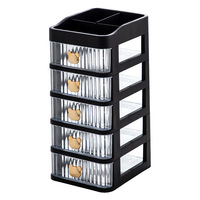Mini bureau stockage organisateur tiroirs 5 couches bijoux conteneur boîte bijoux cosmétiques papeterie Mini stockage organisateur armoire