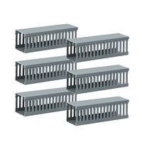 Goulotte de câblage en PVC rainurée WBO, résistante à la chaleur, ignifuge, sans halogène, certifiée CE, haute résistance, couvercle amovible, 35x35mm