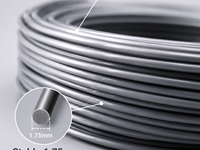 Filament de recharge PETG sans bobine Yuguo 1,75 mm, 350 m, haute résistance, pour imprimante 3D Bambu Lab Creality, 8 couleurs