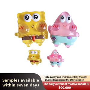 Zili Yellow Cartoon Shiny pink Stars Flatback Resin <strong>Charms</strong> Eco-friendly DIY Accessory Phone case Manual Patching Material - Product Image 3