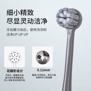Brosse à dents haut de gamme pour femmes, poils moyennement doux, petite tête, nettoyage en profondeur, brosse à dents spirale - Product Image 5