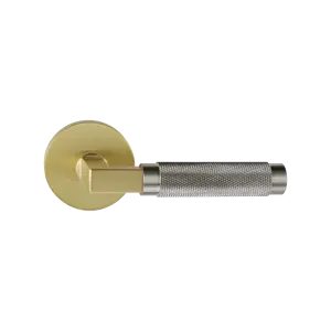 Luxury Texture Door Handles Gold Knurled Interior Door Handle Set For Interior Door Hot Sale China Wholesale