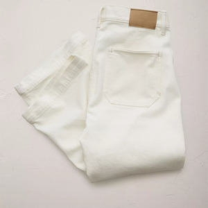 OEM <strong>Women</strong> <strong>White</strong> <strong>Jeans</strong> <strong>Cropped</strong> Wide Leg <strong>Jeans</strong> High Waist Denim <strong>Jeans</strong> for <strong>Women</strong> Factory Wholesale Supply - Product Image 5