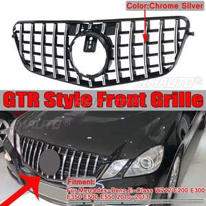 กระจังหน้า W212 GT สำหรับรถยนต์ GTR สำหรับกันชนหน้ารถยนต์เมอร์เซเดสเบนซ์ E Class W212 E200 E300 E350 E500 E550 ปี 2010-2013 - Product Image 1