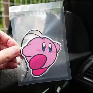 Cartoon pink charm wholesale manufacture mixed scents hanging custom car air freshener