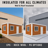 Module de logement conteneurisé personnalisé, unité de vie mobile de luxe modulaire, salle de réunion moderne pour hôtel et camping