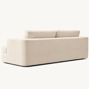 Ensemble <span class=keywords><strong>de</strong></span> canapés Rhoohill personnalisés en <span class=keywords><strong>tissu</strong></span> bouclé <span class=keywords><strong>de</strong></span> luxe RH, style rétro, pour salon, villa, canapé 3 places - Product Image 6