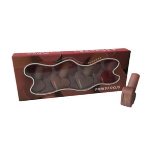 Mini <span class=keywords><strong>gloss</strong></span> à lèvres portable en forme de cœur, fini velours mat, longue tenue, anti-transfert, anti-bavures, haute pigmentation, pour maquillage quotidien décontracté - Product Image 1