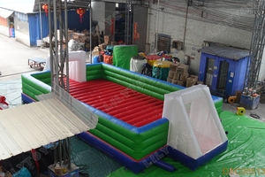 Pista de <span class=keywords><strong>campo</strong></span> de fútbol inflable para niños y adultos, juegos deportivos en el suelo - Product Image 4