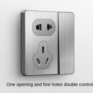 ซ็อกเก็ตและสวิทช์ไฟฟ้าโรงแรมซ็อกเก็ตสวิตช์คู่หนึ่งแก๊ง - Product Image 4