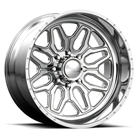 Jantes en alliage forgé sur mesure SL 26x16 28x16 30x16 8x165.1 8x170 8x180 à déport profond polies pour GMC Sierra 1500 et Ford F-350