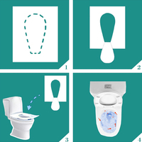 Housse de siège de toilette biodégradable housse de siège de toilette housse de siège de toilette lavable