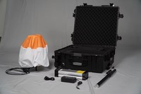 Valise portable avec ballon gonflable personnalisé et lumière LED, alimentation AC et DC
