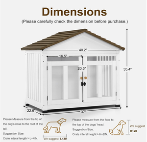 Hot <span class=keywords><strong>Sale</strong></span> Luxus Massivholz Hunde möbel Hundehütte Moderne Haustier kiste Holz Haustier haus Outdoor Hundehütte mit Veranda - Product Image 5
