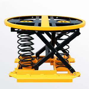 1000公斤弹簧旋转平台固定式圆形升降器自动液压剪叉升降台sp1000