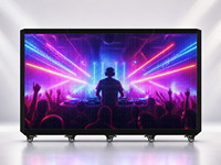 Écran LED mobile à haute fréquence de rafraîchissement, armoire intégrée sur roues, panneau LED couleur pour spectacle en direct