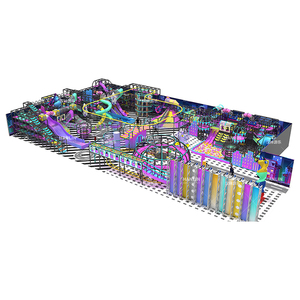 Équipement de terrain de jeu intérieur pour enfants sur <span class=keywords><strong>le</strong></span> thème de la jungle, construction en acier galvanisé et contreplaqué, surface en PU, capacité de 10 000 kg pour 200 personnes - Product Image 3