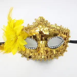 Producten Dropshipping Maskerade Rekwisieten Side Bloem Pailletten Halfmasker Prinses Karakter Sexy Fun Oogmasker
