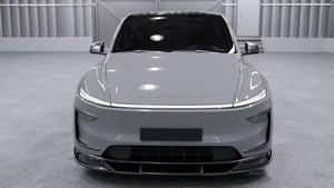 ชุดแต่งคาร์บอนไฟเบอร์สำหรับ Tesla Model Y คุณภาพสูง ใหม่เอี่ยม 100% แบบยึดติดด้วยสกรู  ประกอบด้วยลิ้นกันชนหน้า ดิฟฟิวเซอร์ สปอยเลอร์ สเกิร์ตข้าง และกันชน - Product Image 2