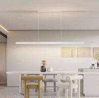 Support magnétique de montage au plafond haut, lampes suspendues de table de salle à manger, éclairage linéaire en aluminium moderne