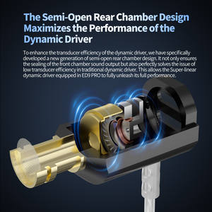 Écouteurs intra-auriculaires <span class=keywords><strong>KZ</strong></span> <span class=keywords><strong>ED9</strong></span> PRO ED9PRO semi-ouverts, grand son, pilote dynamique, basses, casque musical HIFI, écouteurs en alliage de zinc métallique - Product Image 5