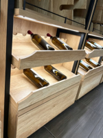 Armoire à vin sur pied haute capacité pour système d'étagères de supermarché