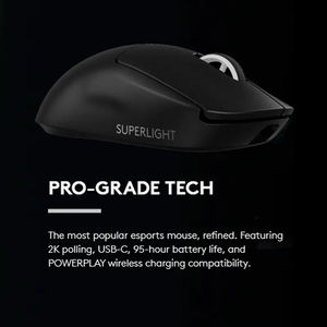 Para <span class=keywords><strong>Logitech</strong></span> <span class=keywords><strong>G</strong></span> <span class=keywords><strong>Pro</strong></span> Superlight 2nd Silent Office RGB USB recargable <span class=keywords><strong>Gamer</strong></span> Mouse para ordenador portátil/PC ergonómico inalámbrico Gamin - Product Image 3