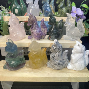 Estatuilla <span class=keywords><strong>de</strong></span> zorro <span class=keywords><strong>de</strong></span> piedra preciosa <span class=keywords><strong>de</strong></span> cristal tallada a mano, cuarzo transparente Natural, punto <span class=keywords><strong>de</strong></span> cristal <span class=keywords><strong>de</strong></span> fluorita, <span class=keywords><strong>estatua</strong></span> tallada pequeña <span class=keywords><strong>de</strong></span> zorro <span class=keywords><strong>de</strong></span> nueve colas - Product Image 4