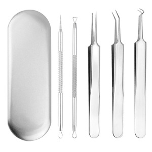 Stainless Steel Acne Needle Set 0.05mm Precision Tweezers For Face Blackhead Remover Tools - Product Image 2