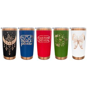 Vaso Térmico de Acero Inoxidable con Aislamiento al Vacío y Revestimiento de Cobre, con Tapa Magnética, Logotipo Personalizado, Grabado Láser al por Mayor, 20 oz - Product Image 1
